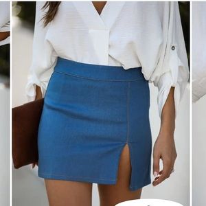 Denim Mini Skirt